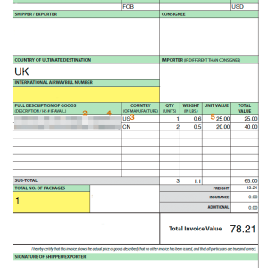 Commercial Invoice